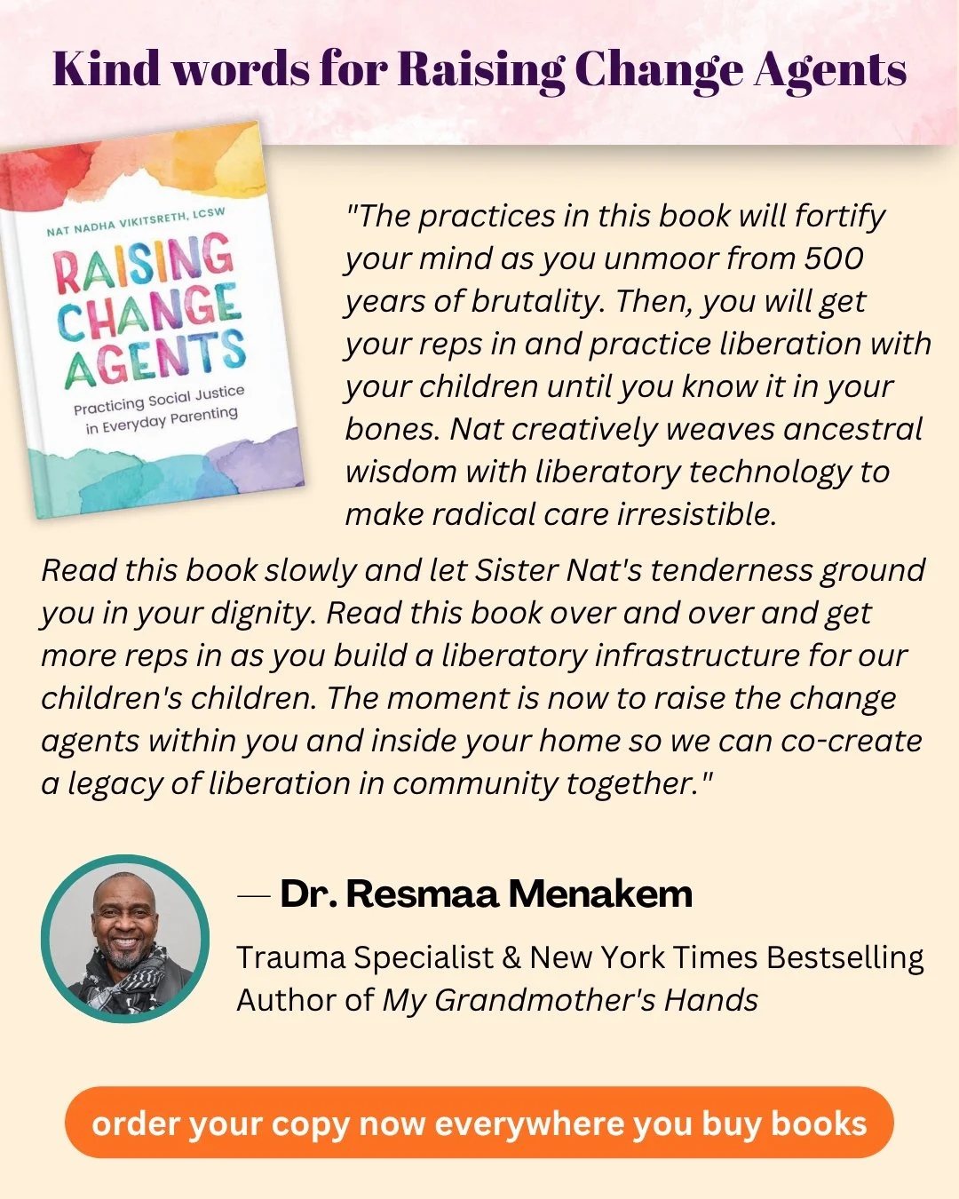 Resmaa&rsquo;s practices of embodiment have helped me unlearn internalized oppression and come back home to my dignity and humanity.

💪 &ldquo;Get your reps in&rdquo; was his fierce invitation to stay in the practice. From 2020 until now, the practi