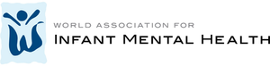 Logo for the World Association for Infant Mental Health with a stylized blue 'W' and black text.