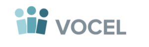 Vocal logo featuring three stylized figures and the word VOCEL