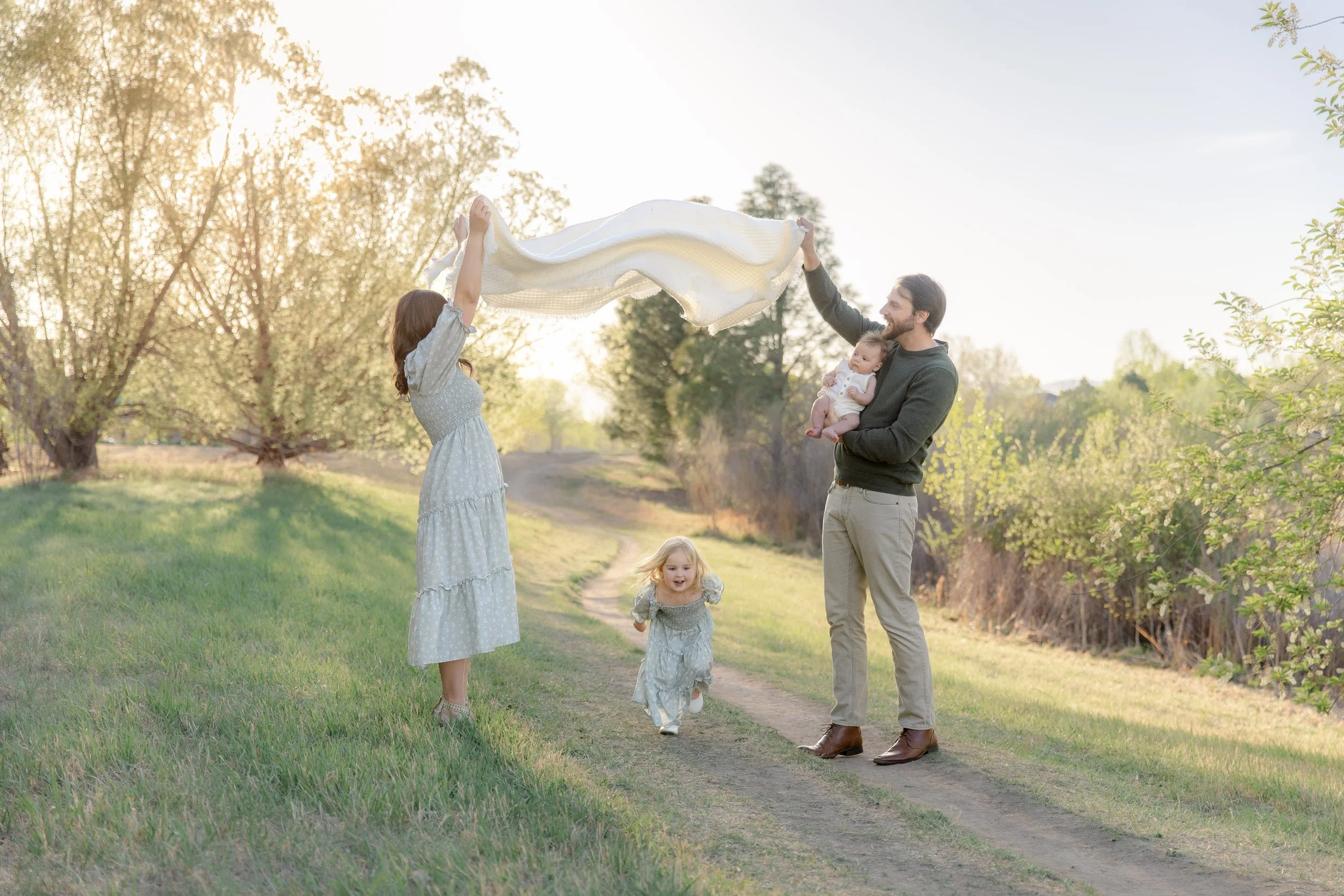 Fort Collins family photography session in local park
