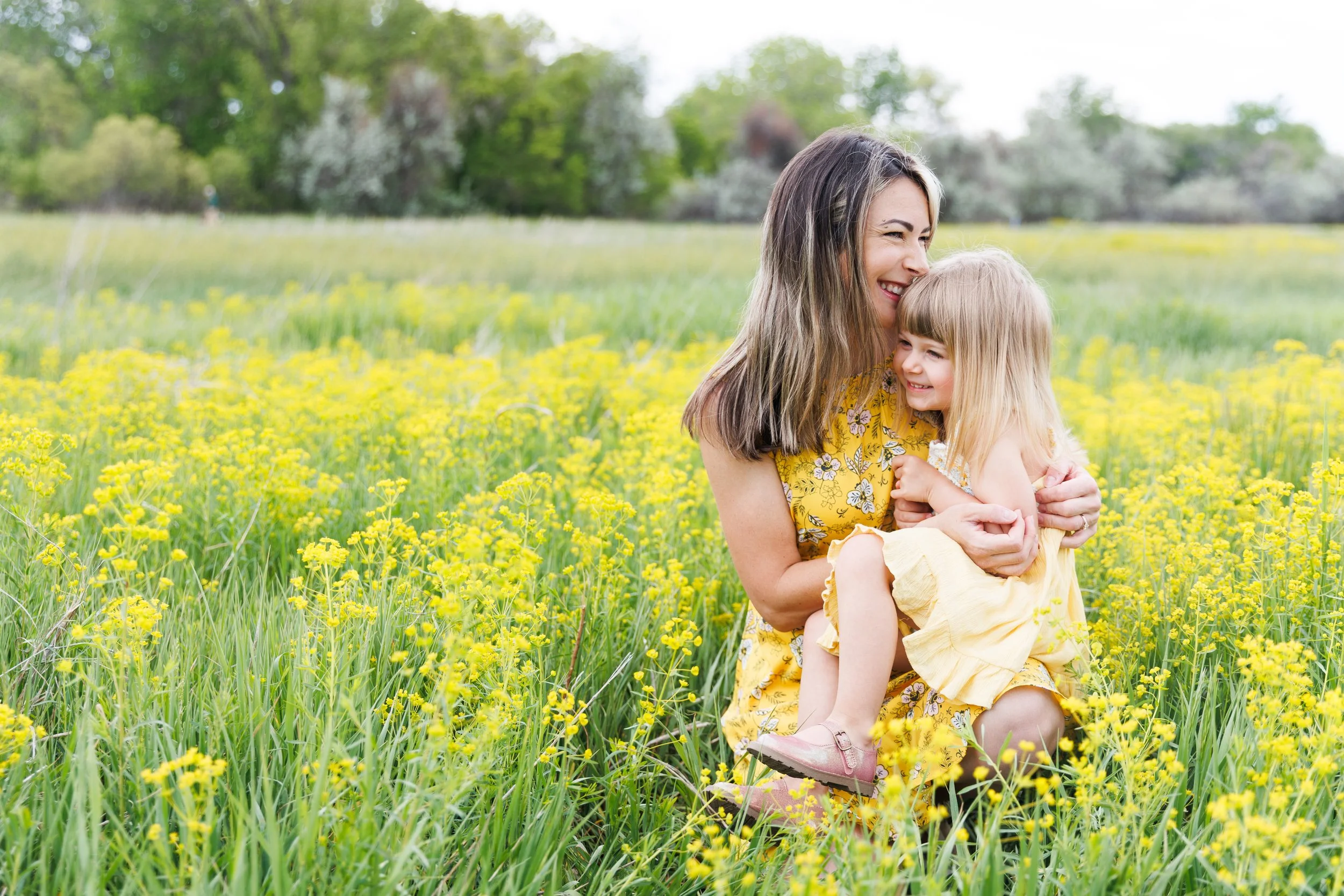 Family photo during photo session in Fort Collins, CO