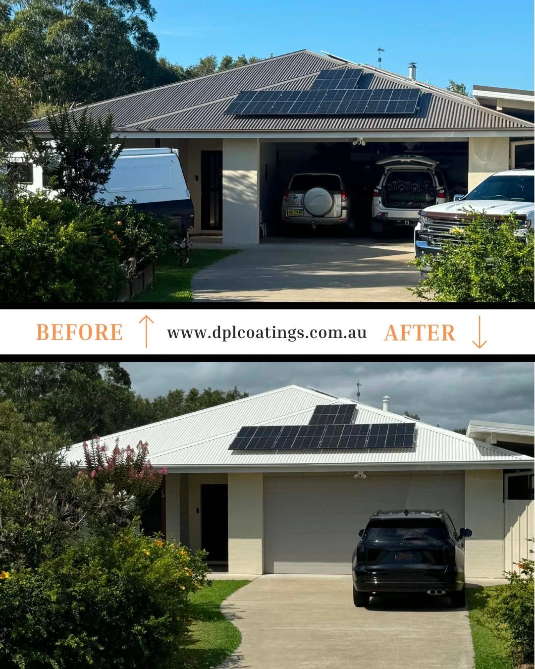 Another roof brought back to life 🔥
This one went from dull, faded, and weathered&hellip; to clean, fresh, and looking like new again. It&rsquo;s amazing what a proper roof restoration and paint can do for the overall look of your home.
Not only doe