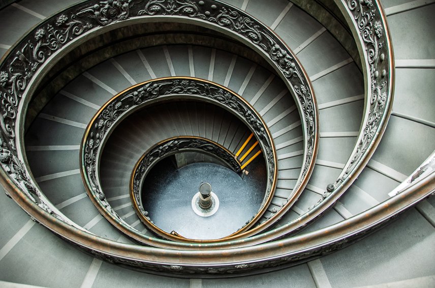 Vatican Staircase, Rome Italy, 2008
