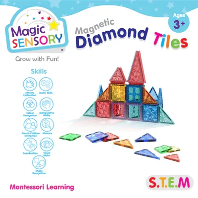 Magical Magnetic Diamond Tiles