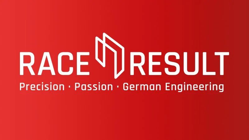Red logo with white text