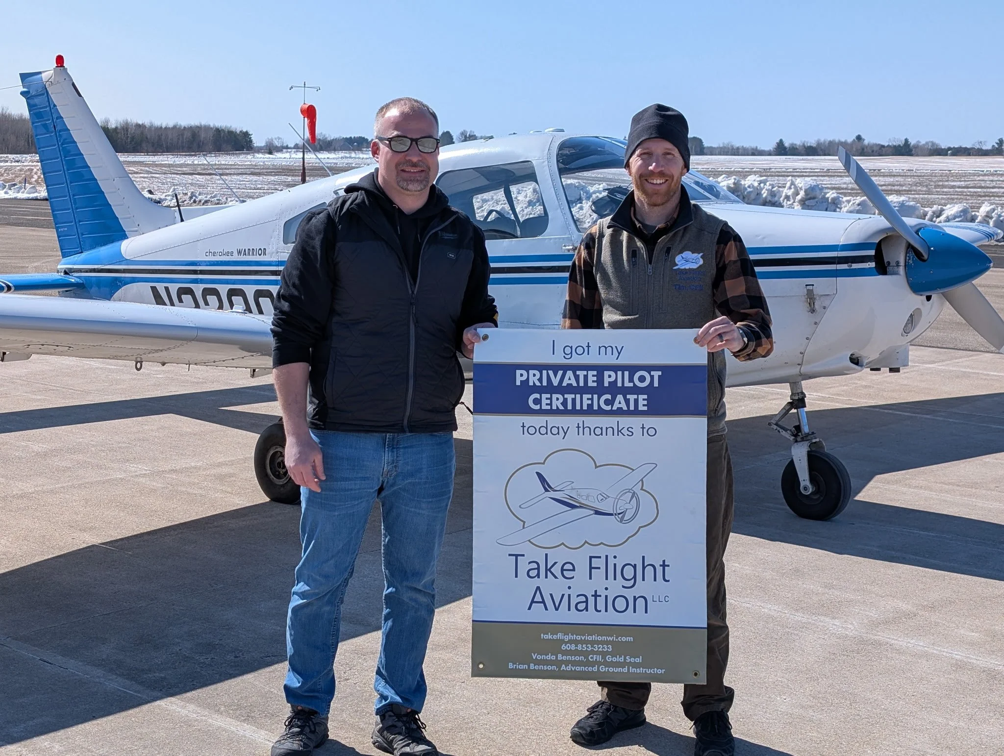 Eric Tatzel, Private Pilot - 03/26/25, CFII Tim Ponshock