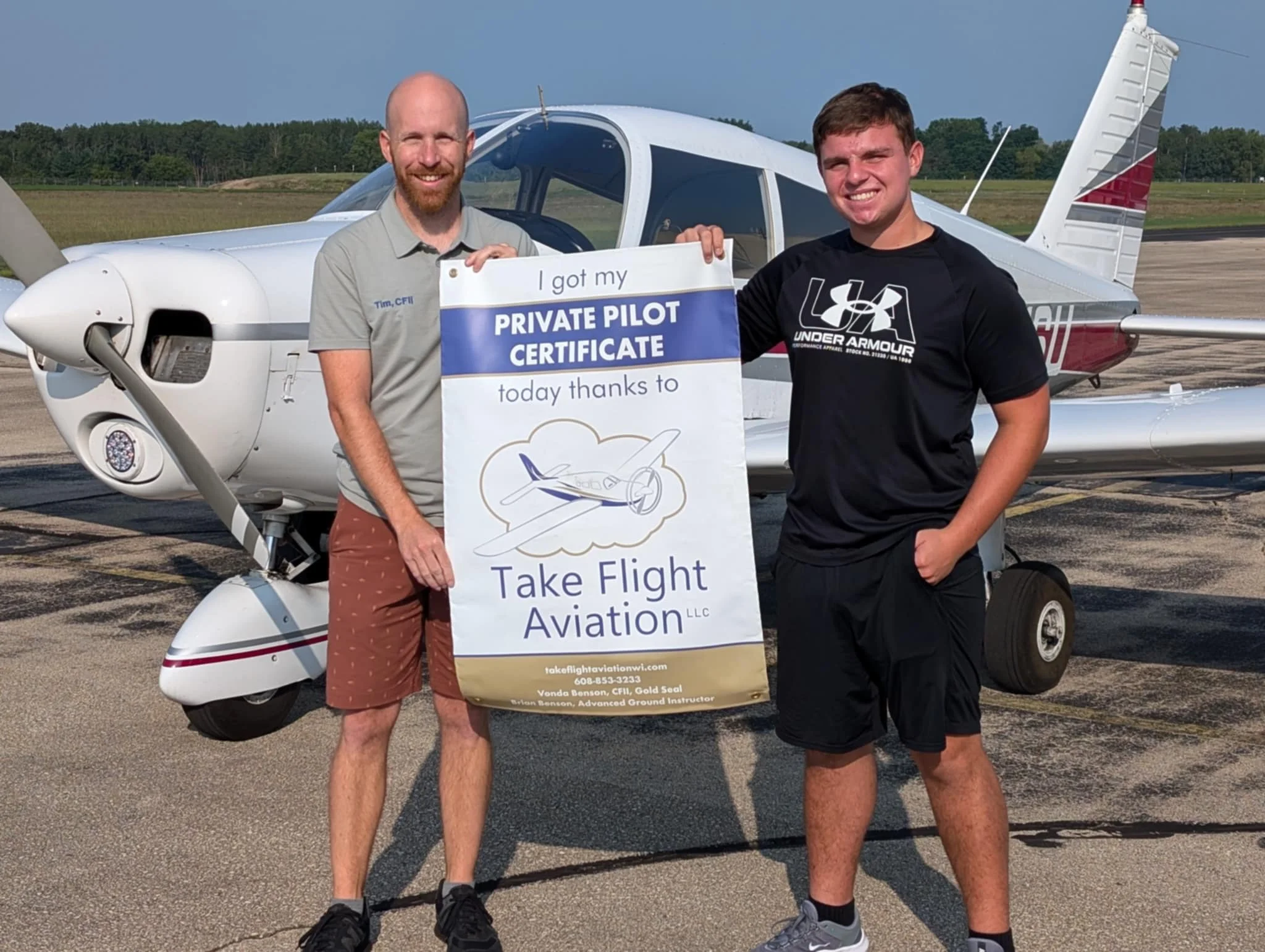 Reid Byrdy, Private Pilot - 08/19/24.  CFII Tim Ponshock