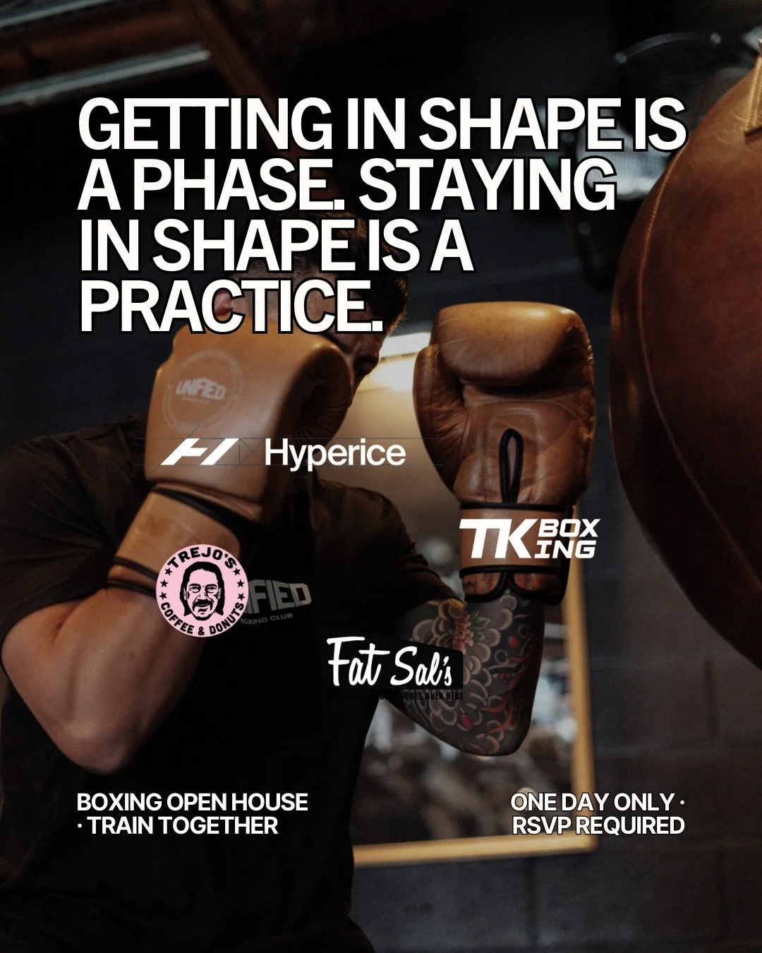 Saturday January 31st &mdash; join us or come hang out! 12:00pm - 3pm
 
 
@trejosdonuts coffee
@hyperice compression boots
@tkboxingear boxing equipment
@wevolvelifestyle express therapy massages
@fatsalsdeli sandwiches and more!