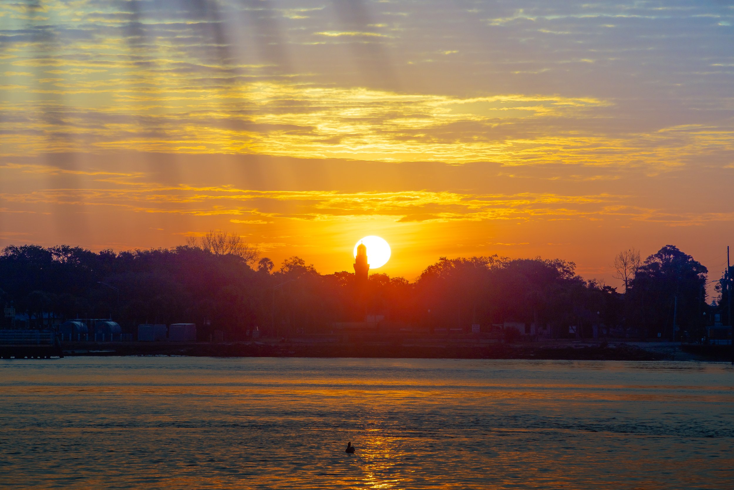Mayport lighthouse during sunrise