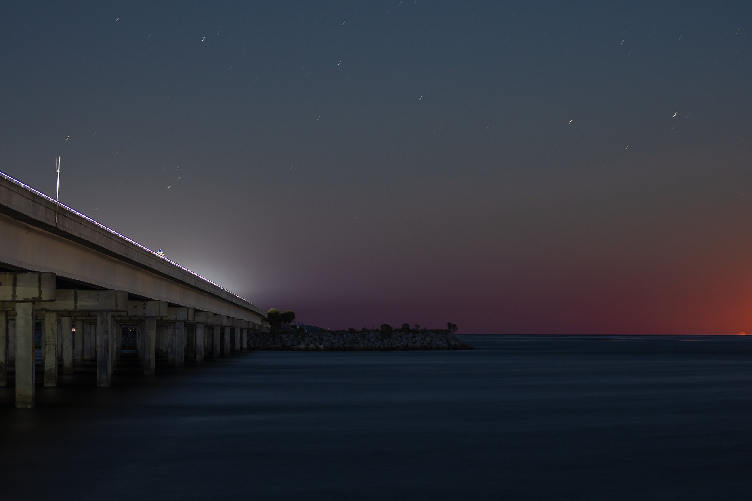 Moonrise long exposure
