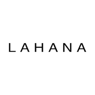 The word 'LAHANA' in black uppercase letters on a white background.