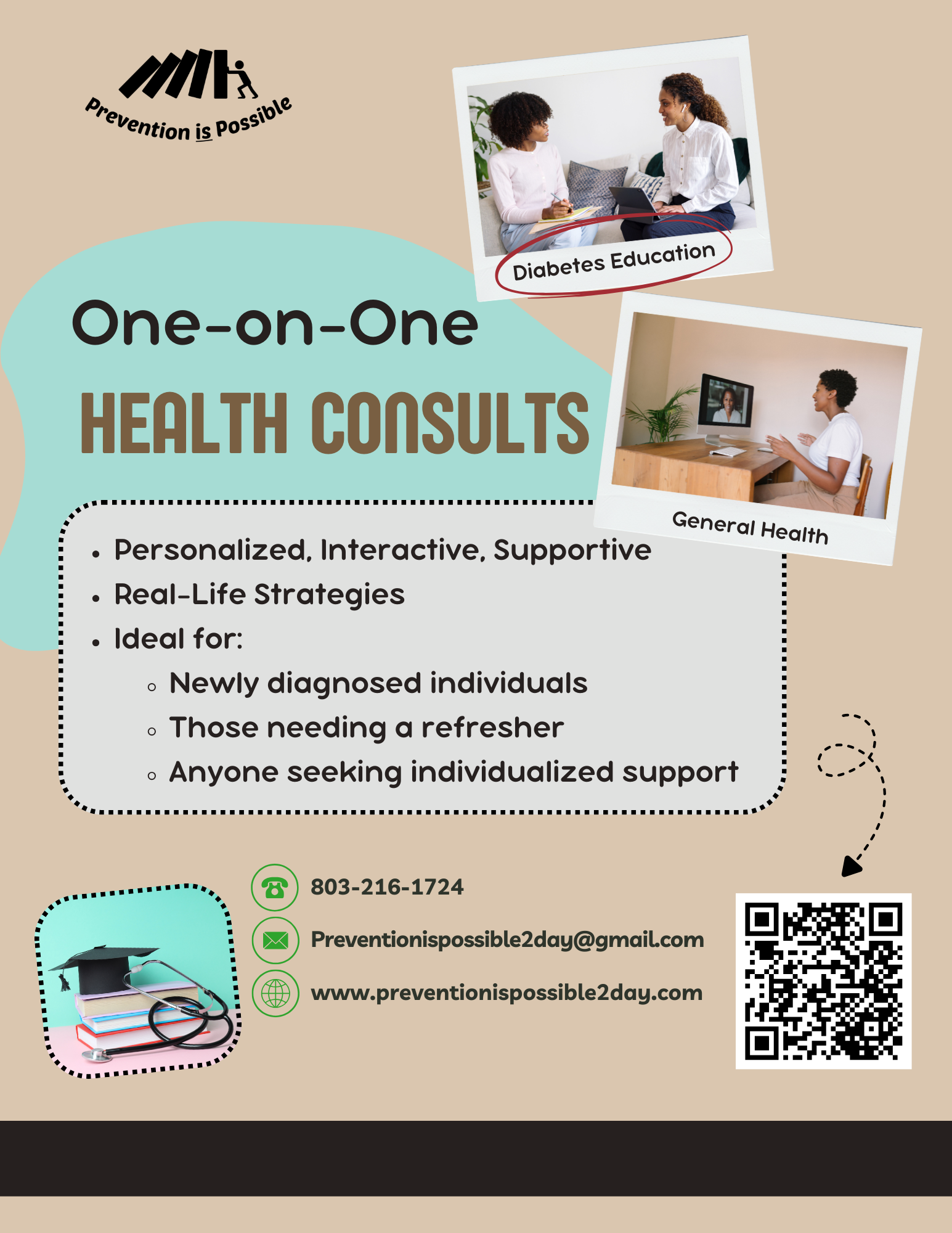 One-on-One Diabetes Education / Consultation (1 hr Session + 20 min Follow Up)