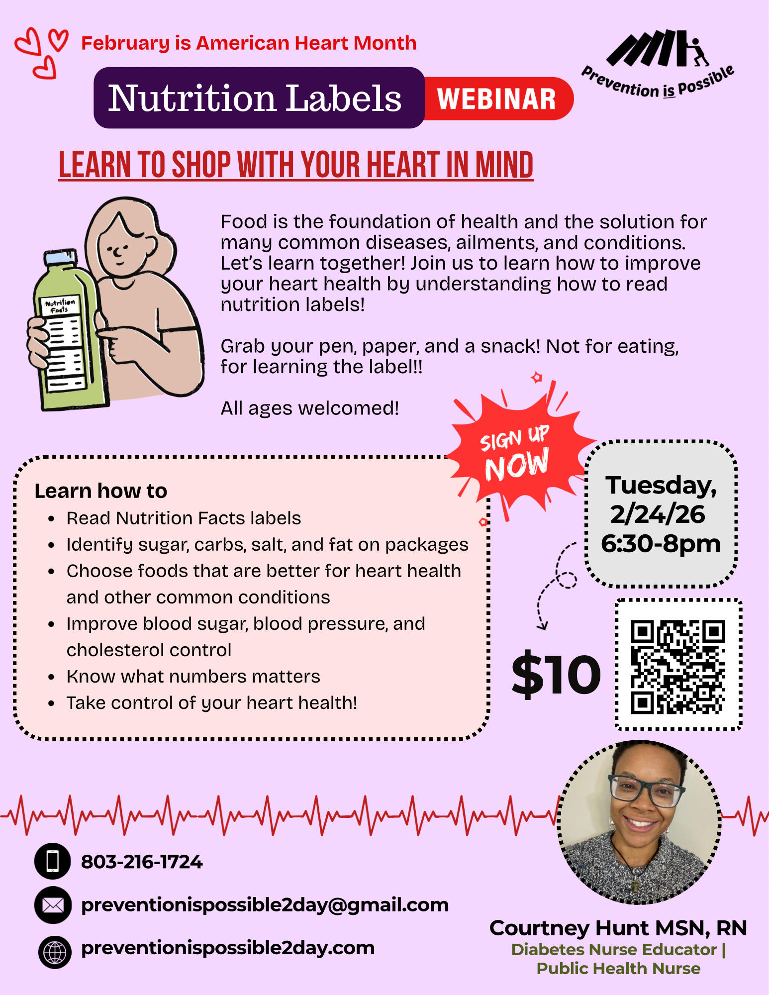 Nutrition Labels Webinar: Learn to Shop With Your Heart In Mind