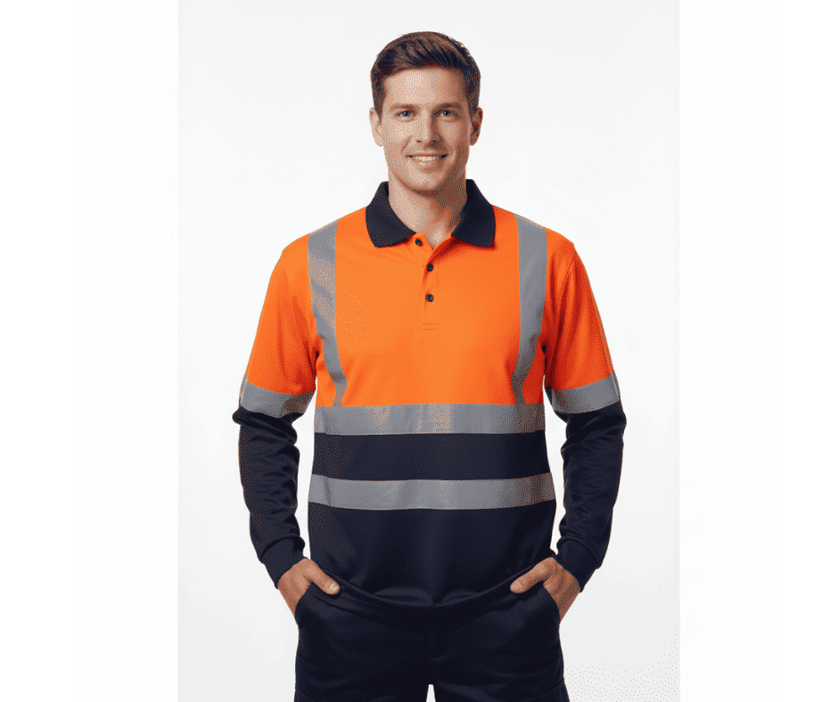 Hi-Vis long-sleeve Polo