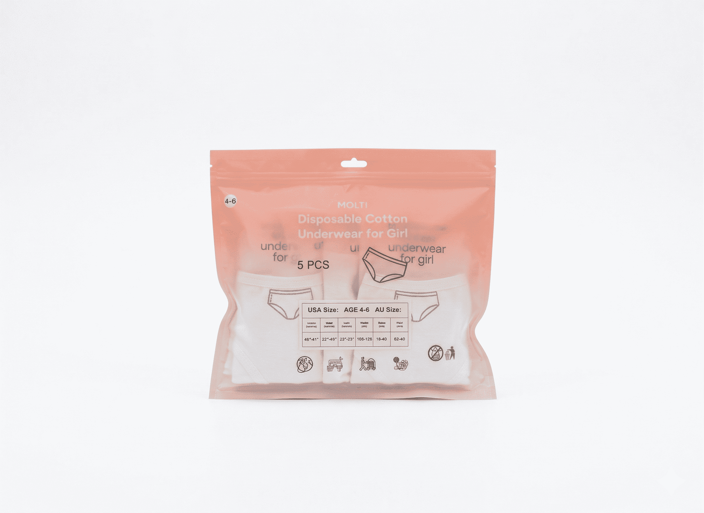 disposable cotton underwear for girl