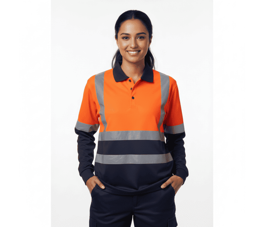 Hi-Vis long-sleeve Polo