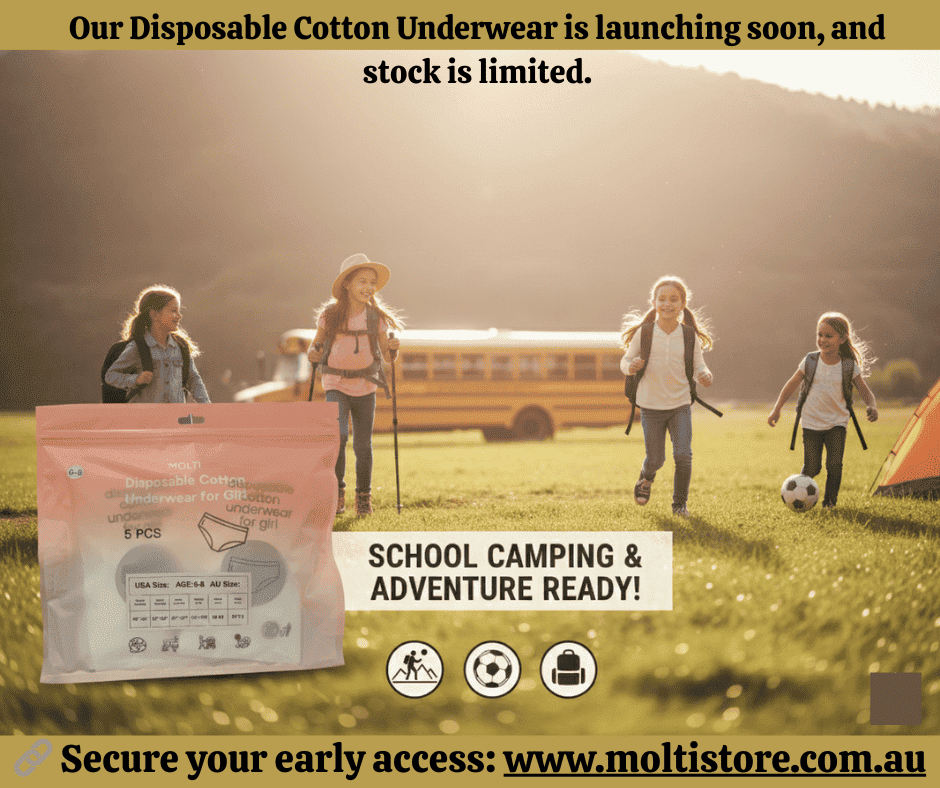 Disposable cotton underwear for girl