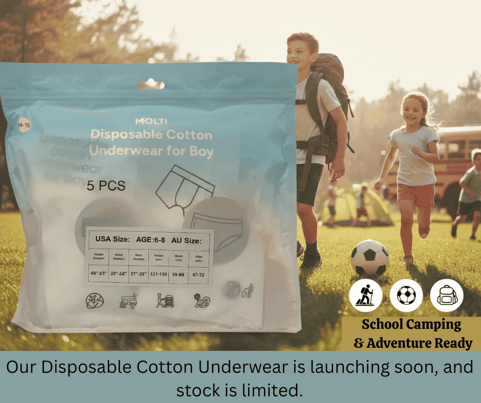 Disposable cotton underwear for boy