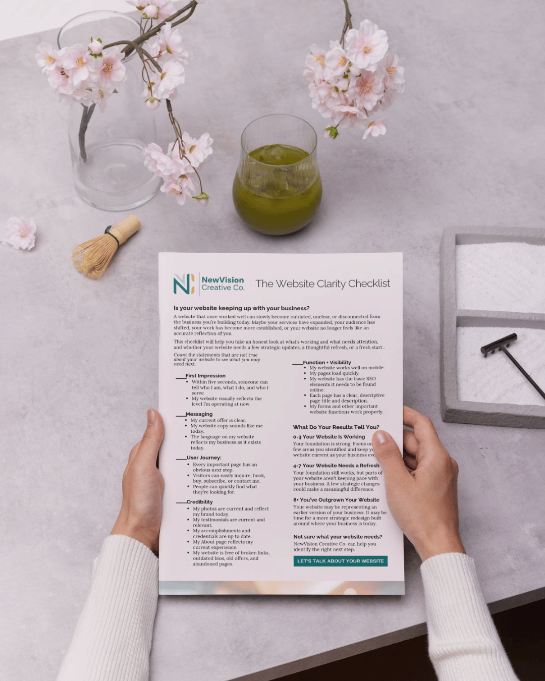 Website Checklist Mockup