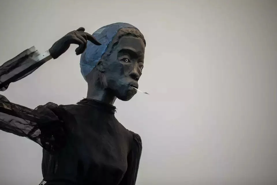 "Kara Walker reckons with 2020 in 'Fortuna,' which straddles past and future tech."