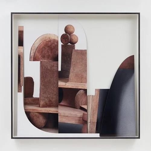 Erin Shirreff, Four-Color Café Terrace (Caro, –––––, Moorhouse, Matisse), 2019