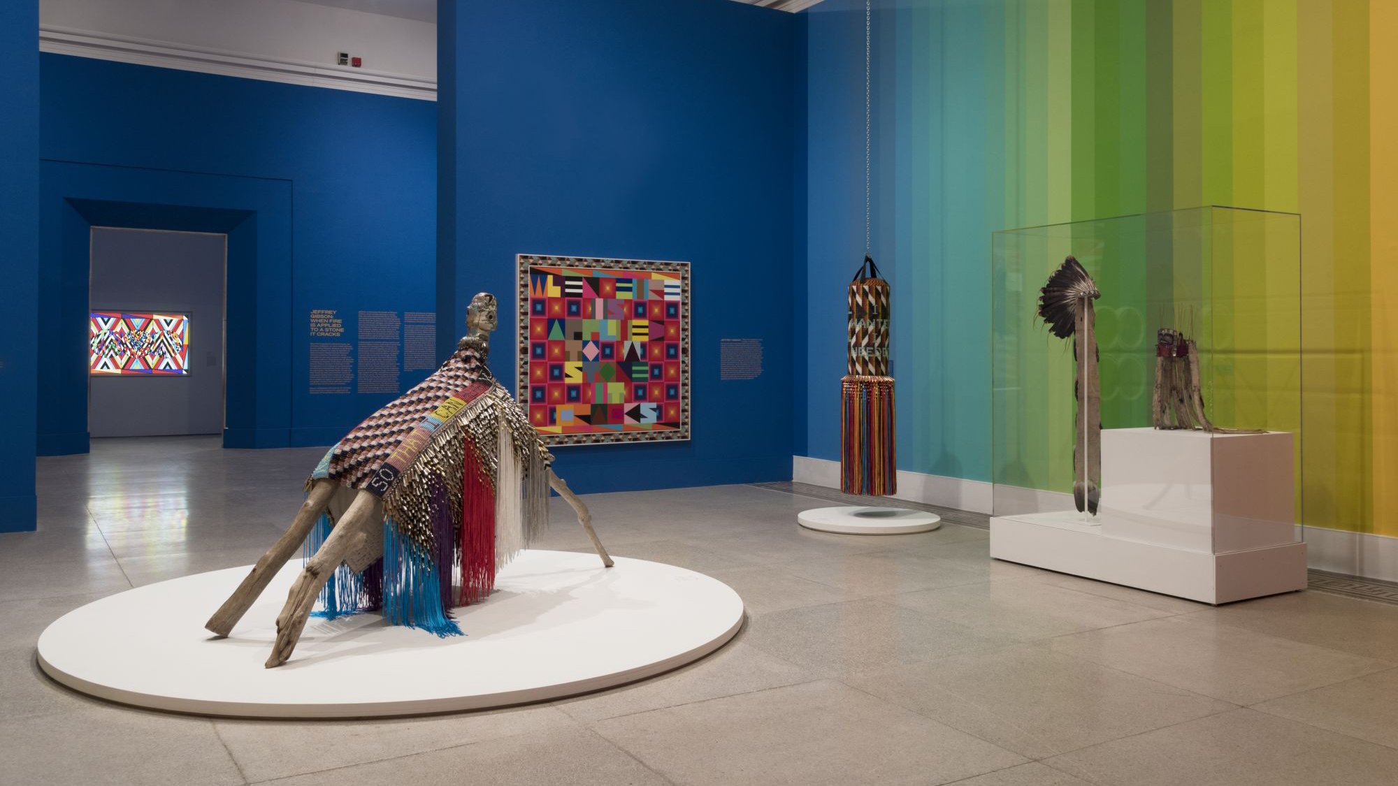 Jeffrey Gibson: 'When Fire is Applied to Stone It Cracks' at the Brooklyn Museum