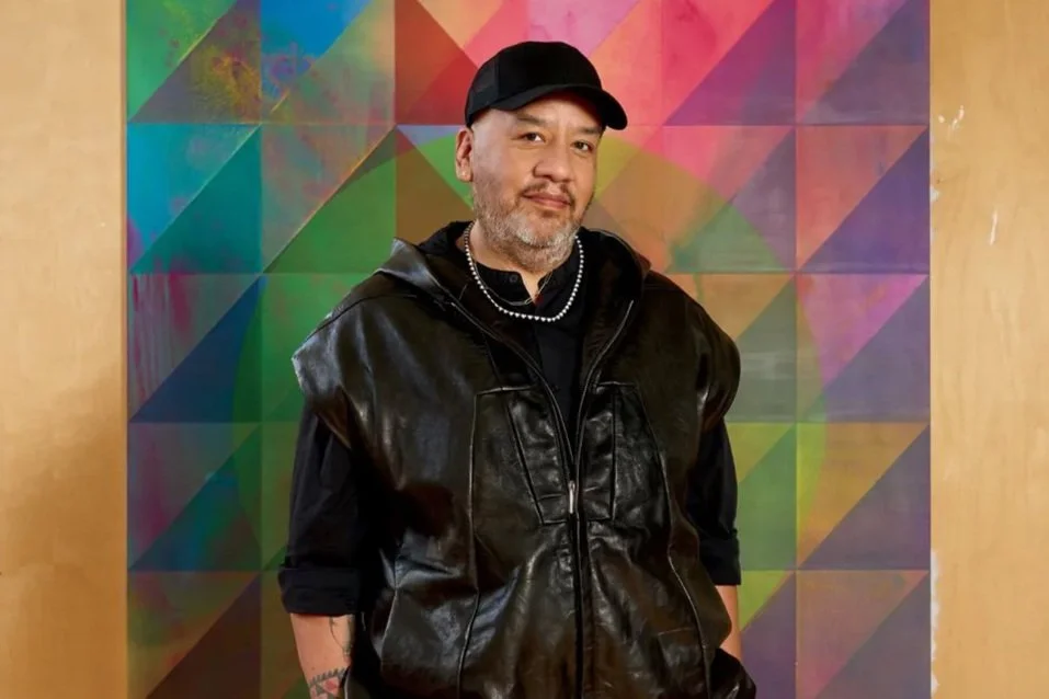 "In Radiant Paintings and Beaded Extravaganzas, Jeffrey Gibson Remixes Native American Histories."