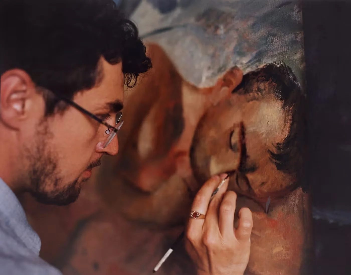 "Louis Fratino would like to get intimate."