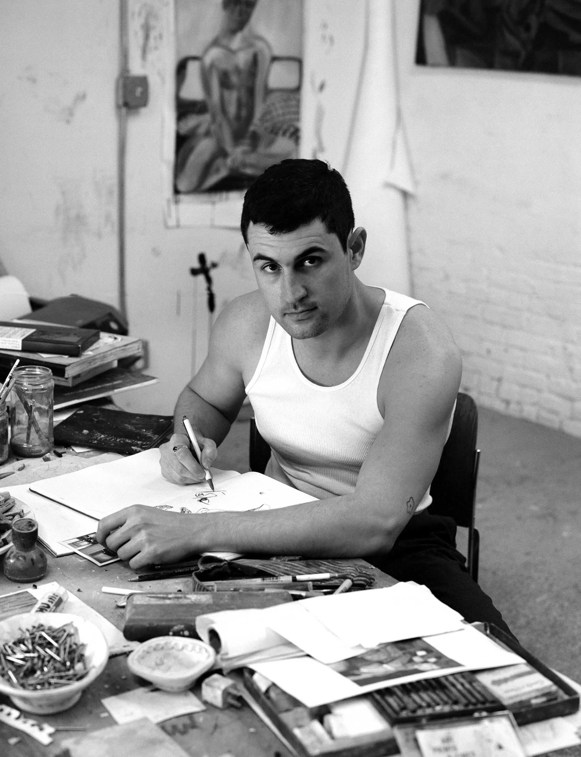 "For Louis Fratino, Painting Offers a More Permanent Kind of Pleasure."