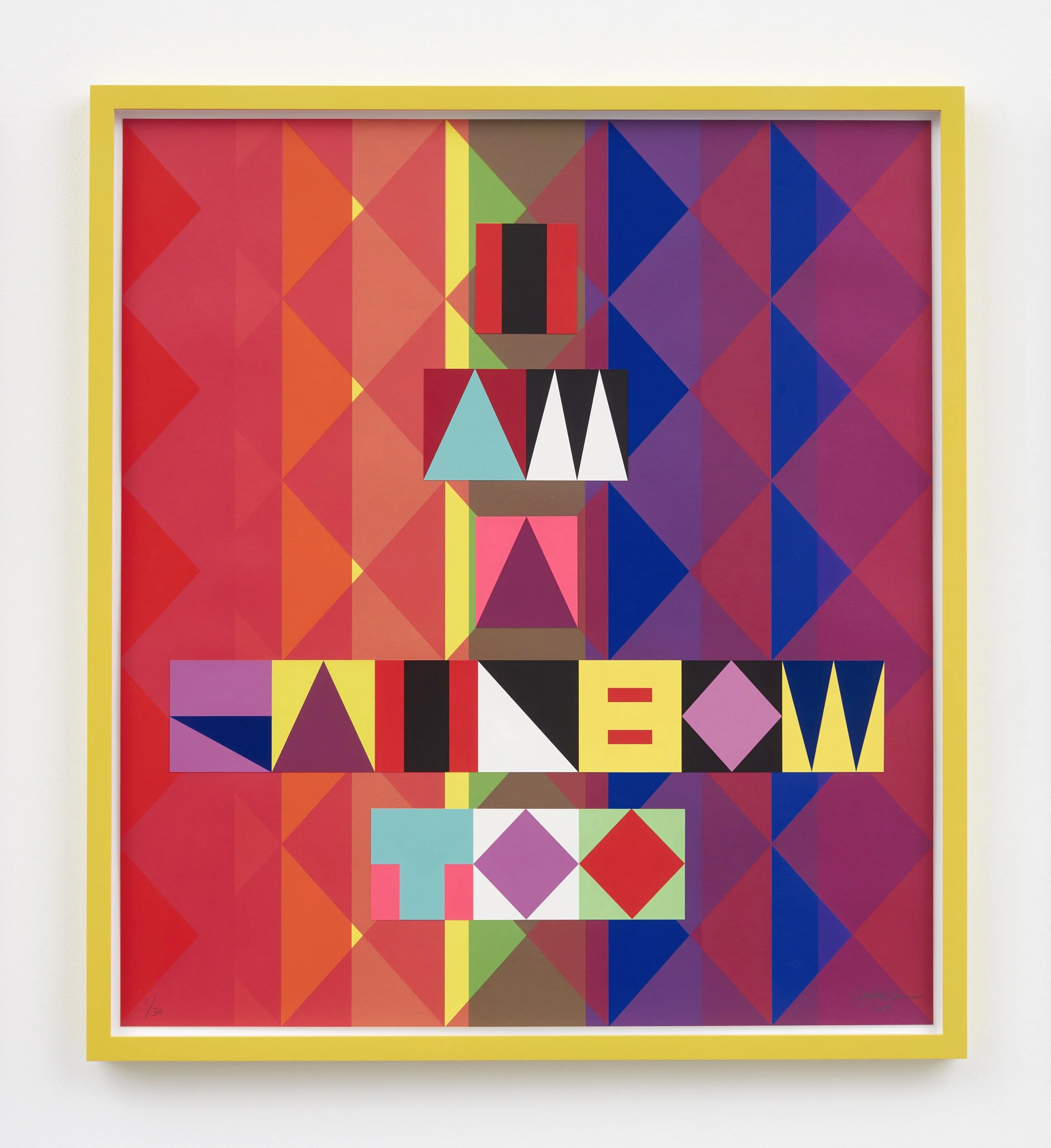 Jeffrey Gibson, I AM A RAINBOW TOO, 2019