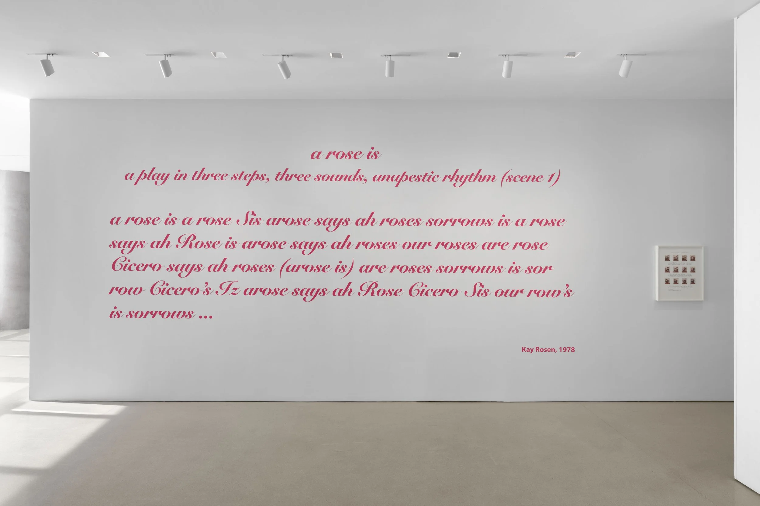 Kay Rosen at FLAG Art Foundation