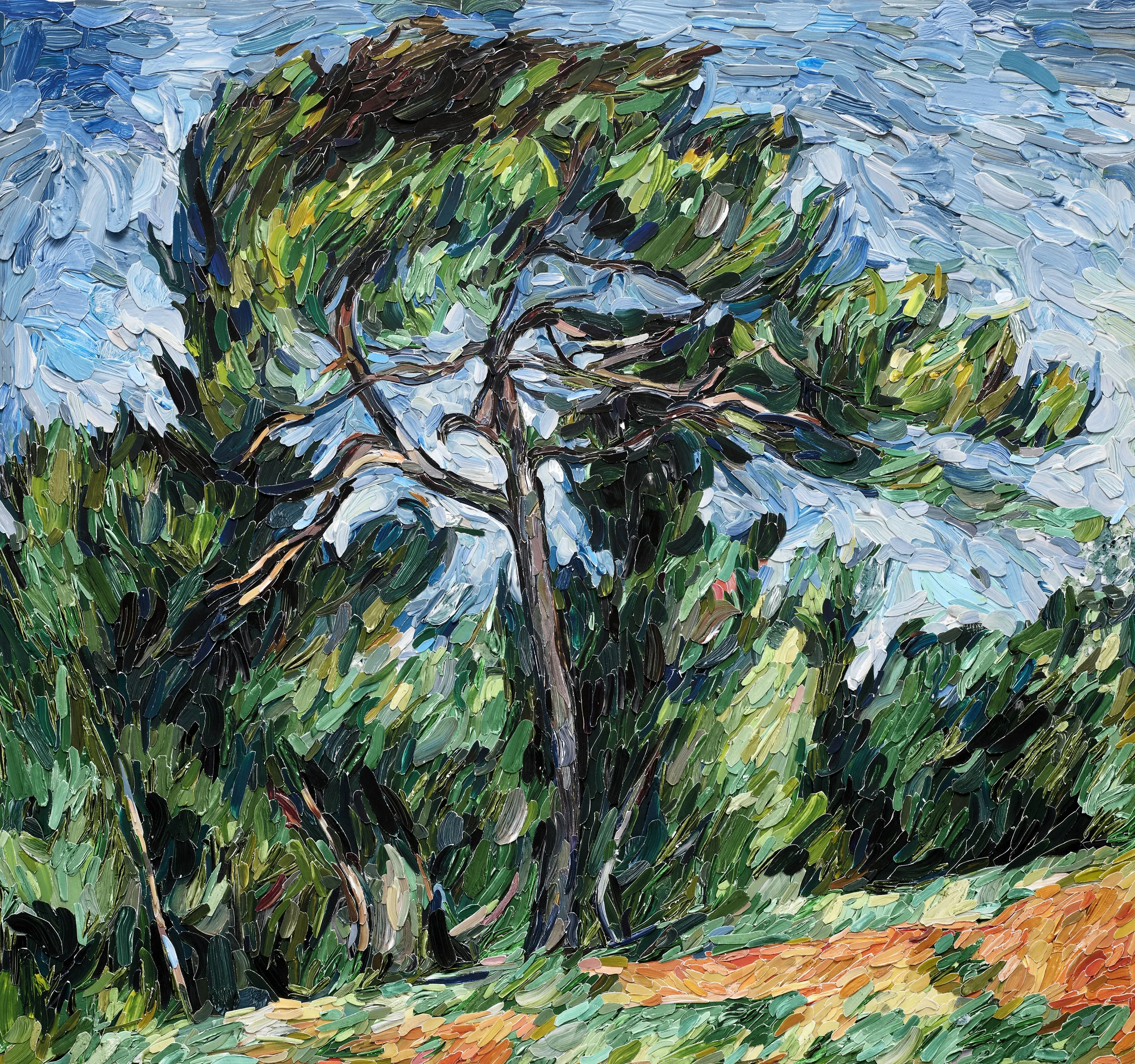 The Great Pine, after Paul Cezanne, Brushstrokes, 2026