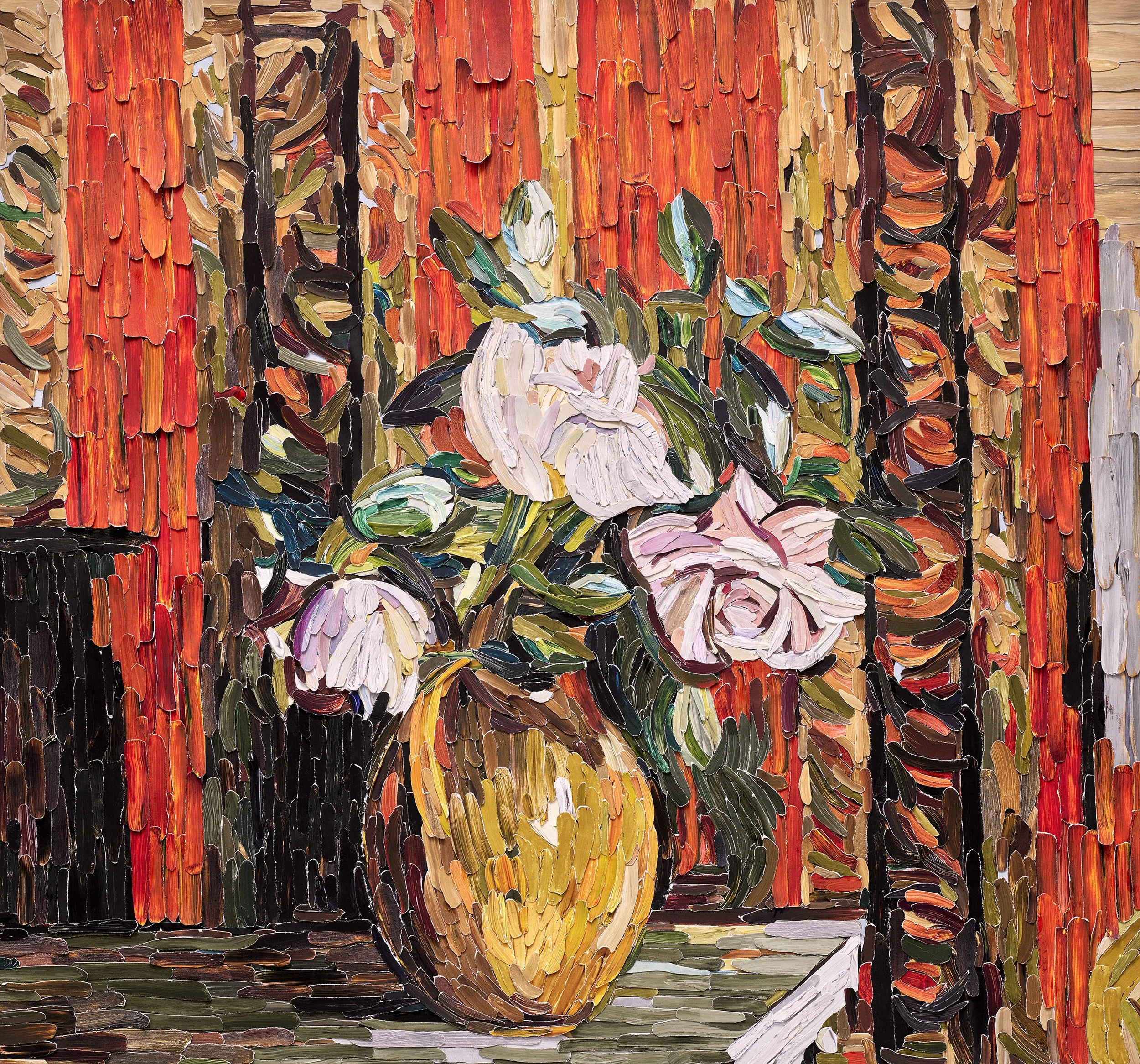 Vase with Roses, after Edouard Vuillard, Brushstrokes, 2026