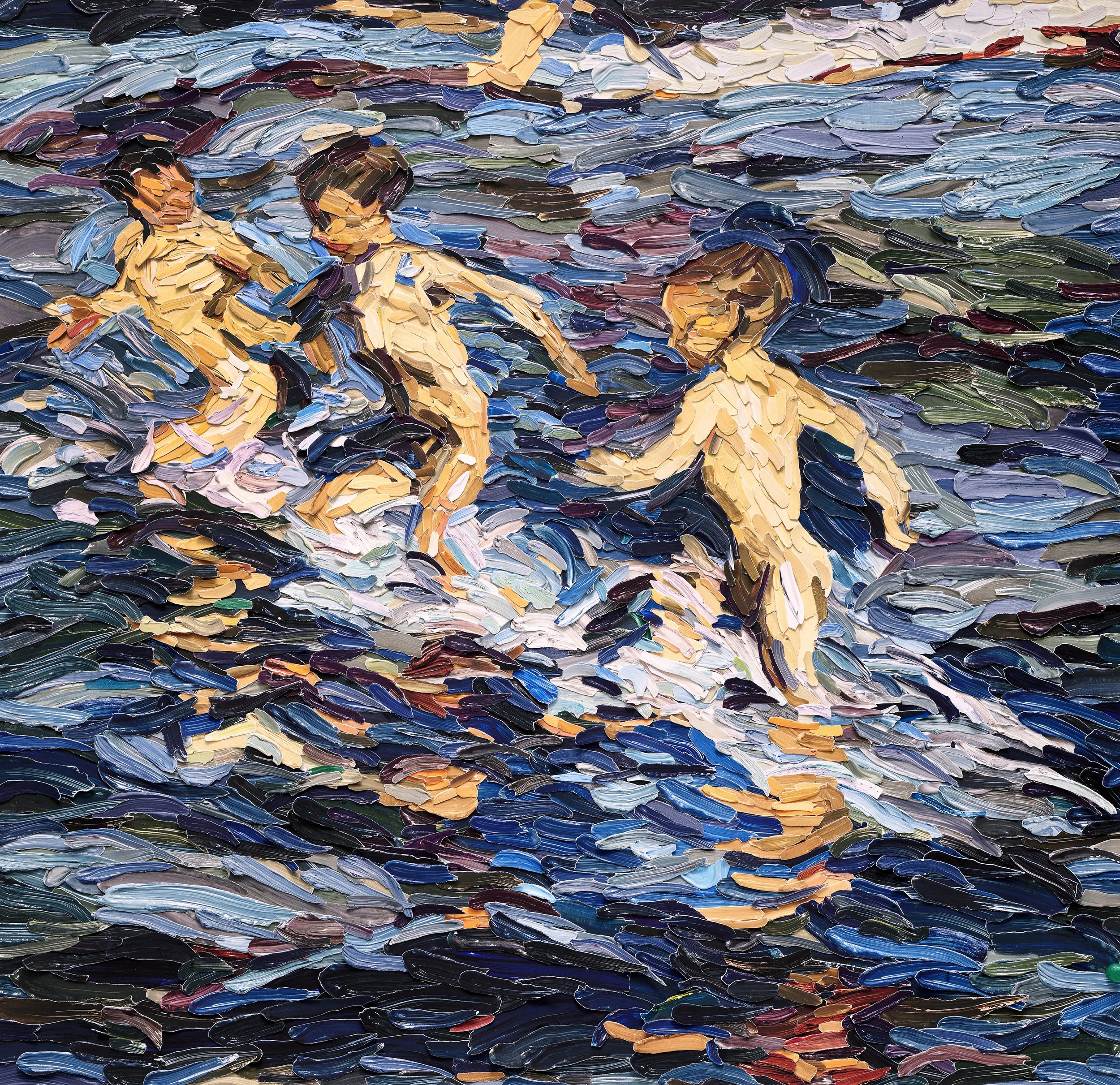 Children at the Beach, after Joaquin Sorolla, Brushstrokes, 2026
