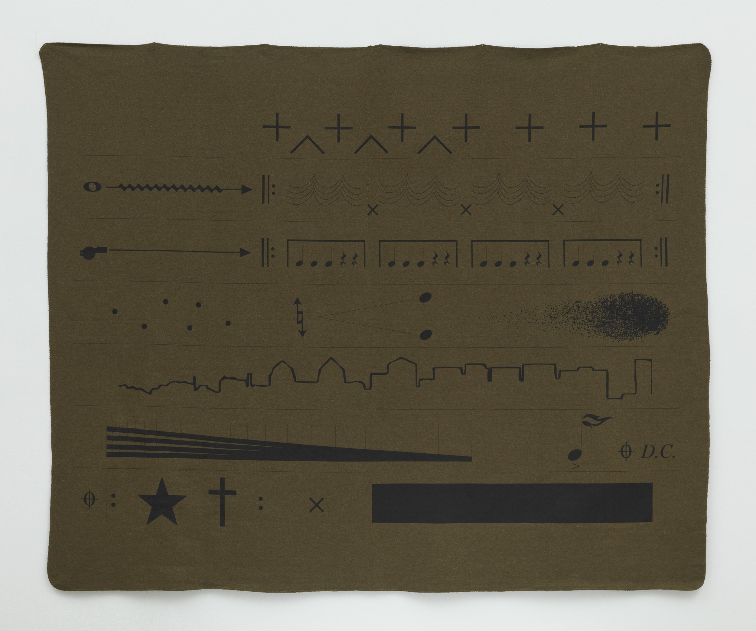 American Ledger No. 1 (army blanket), 2018