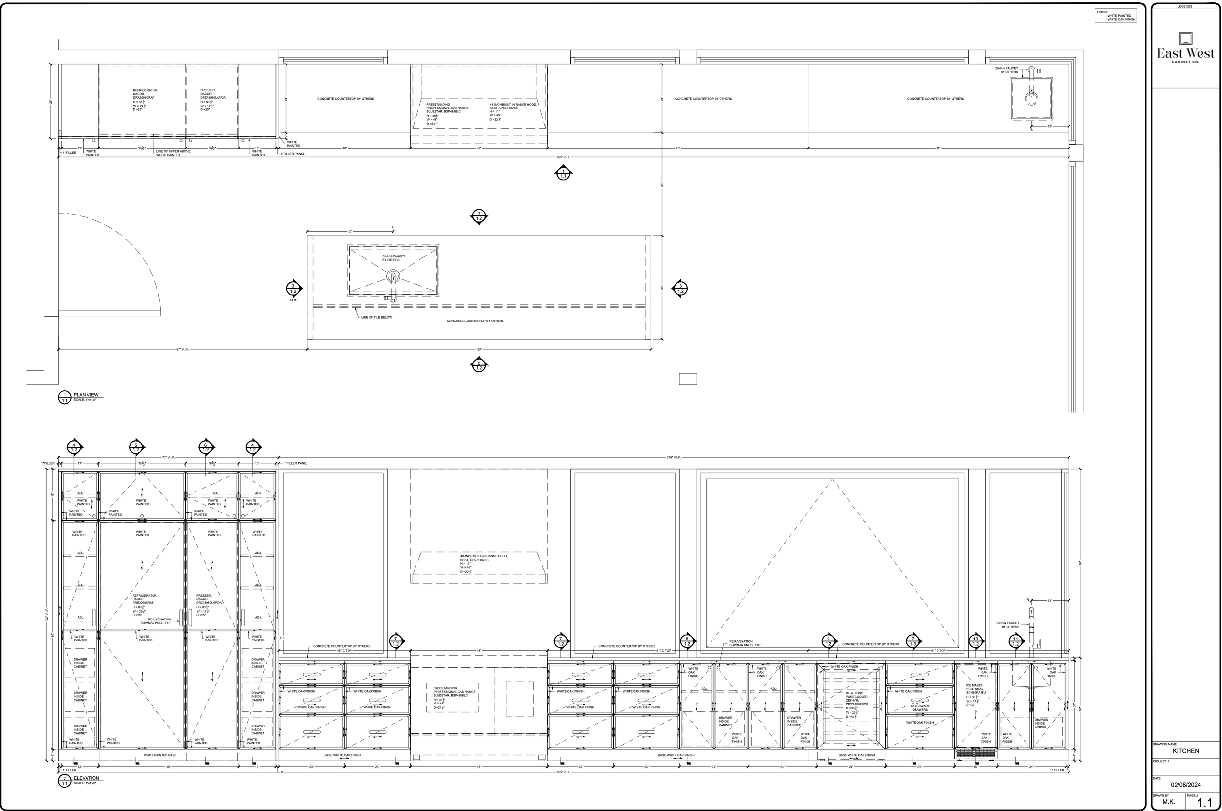 Architectural shop drawings front elevation, MD
