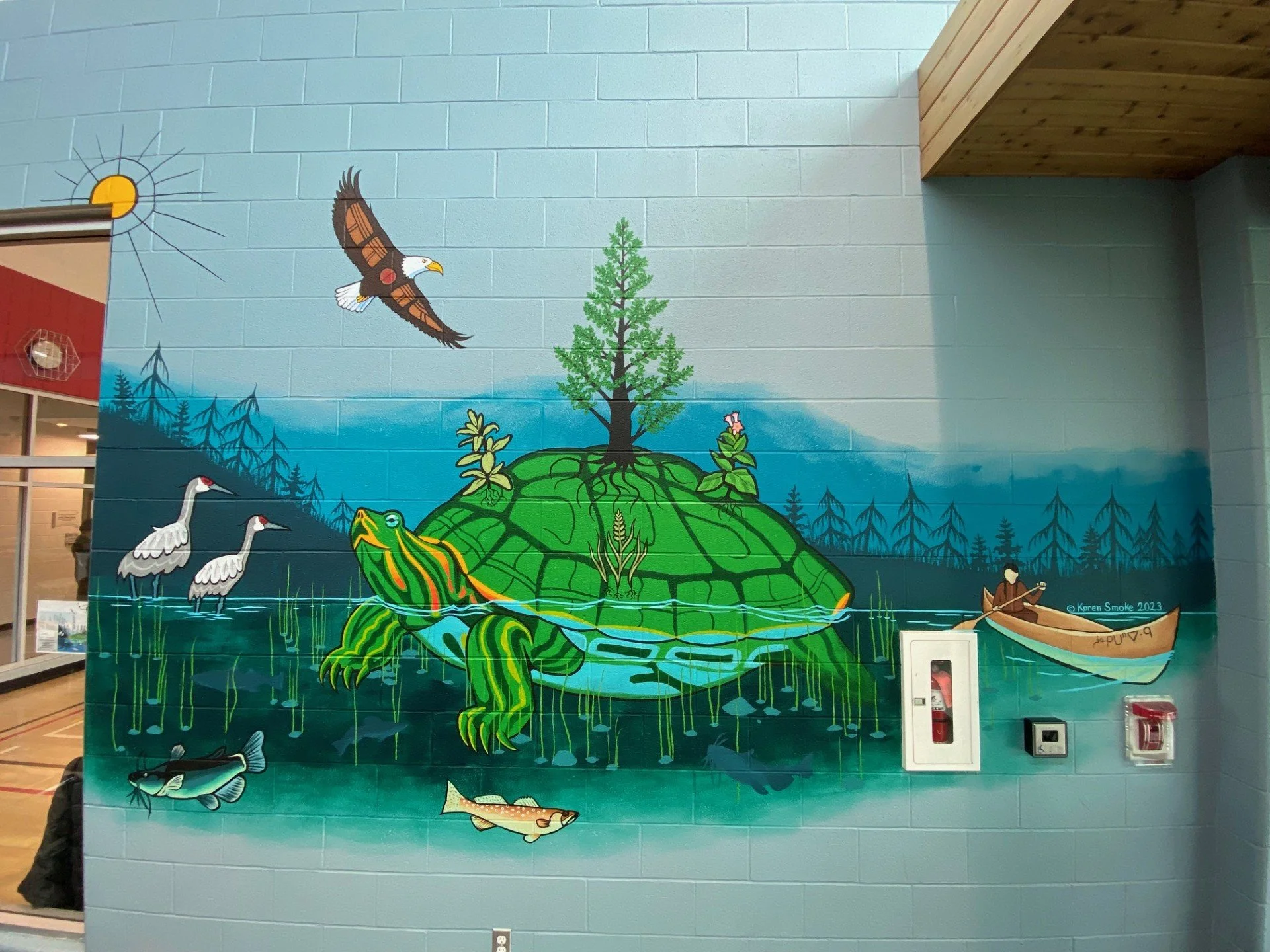 Located at Balsillie Family YMCA Peterborough ON. Completed 2023 Copyright Koren Smoke