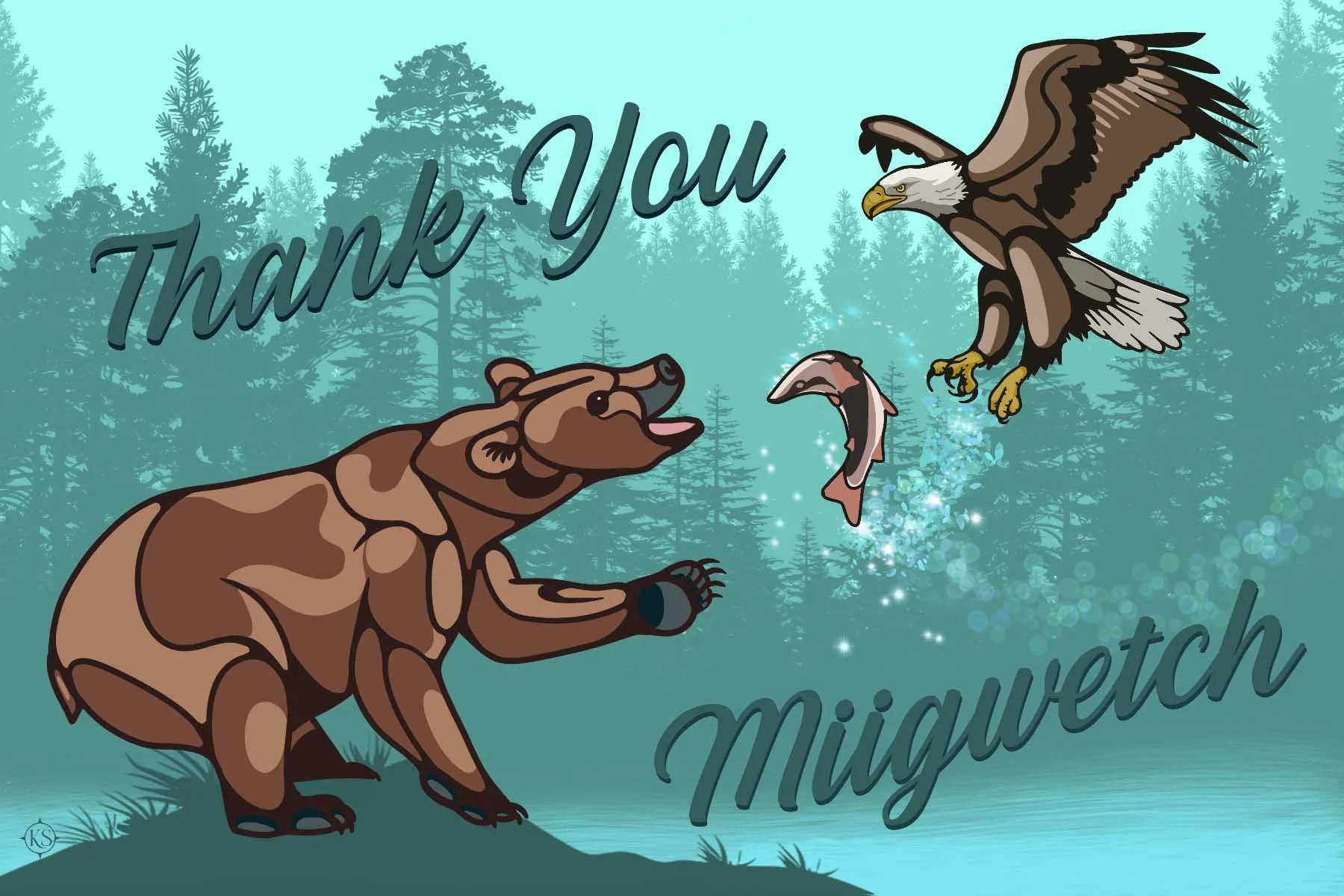 Thank You card design for Ontario Power Generation Copyright Koren Smoke 2025