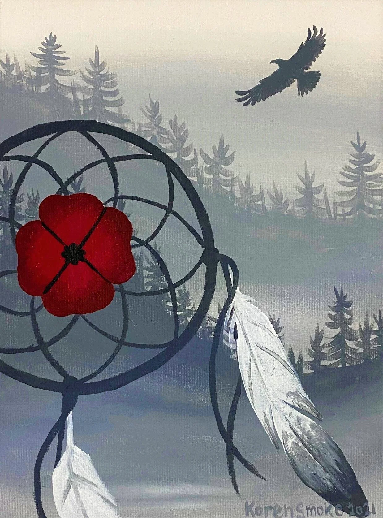 Indigenous Veterans Day November 8th Copyright Koren Smoke 2021