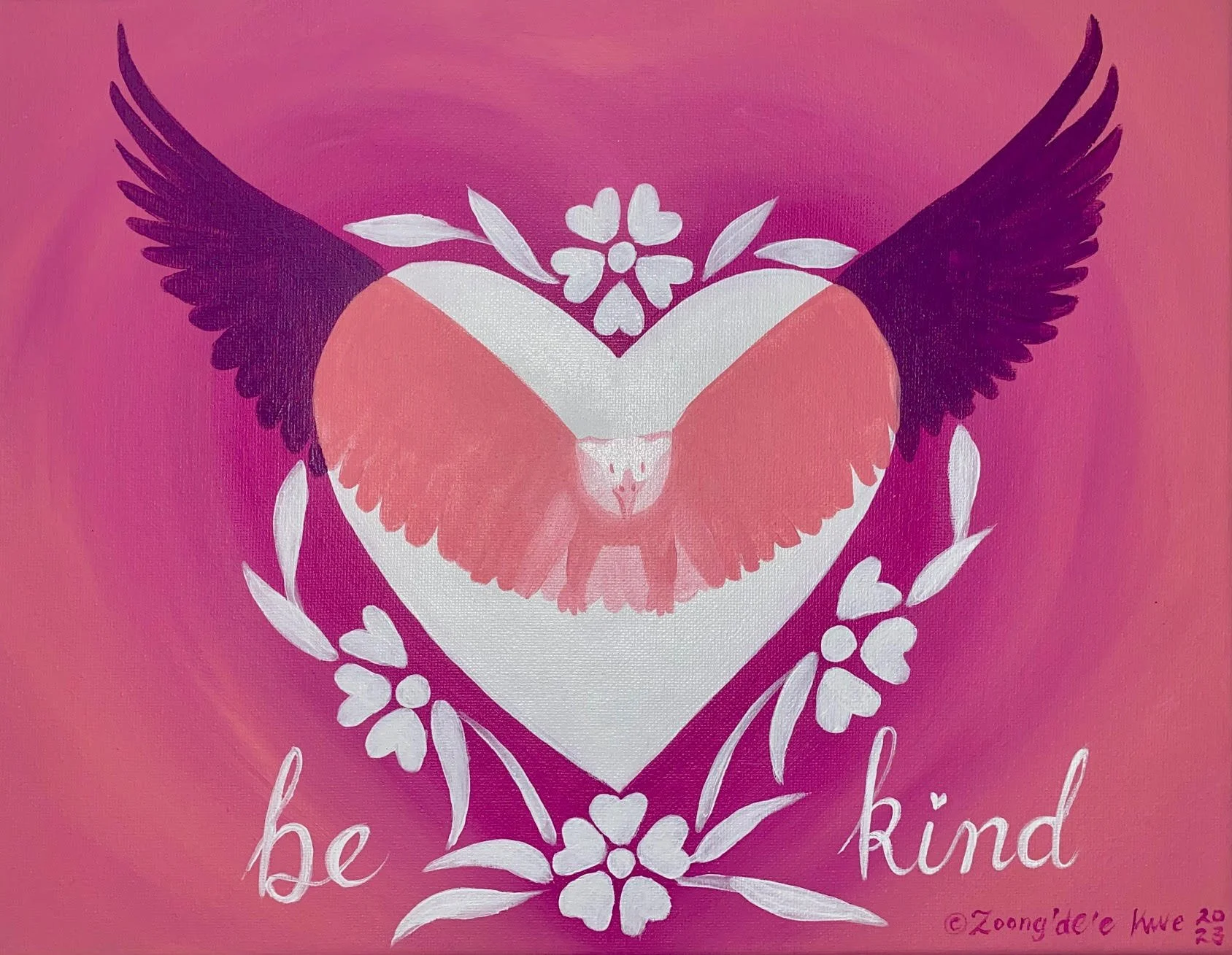Be Kind - Pink Shirt Day - Copyright Koren Smoke 2022