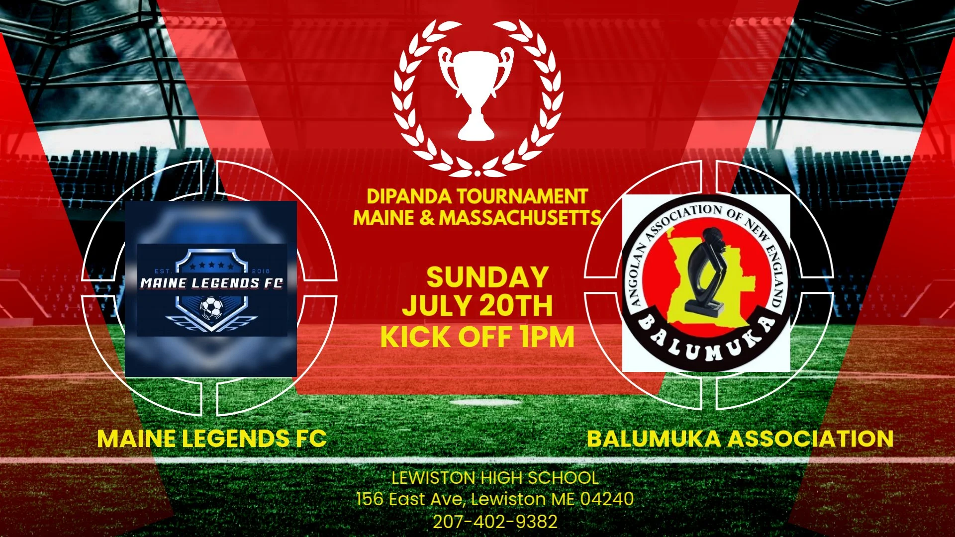 Maine Legends FC Home Game 1.