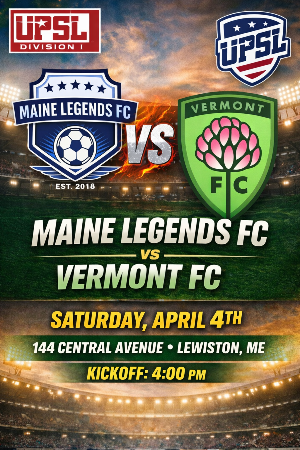 UPSL Spring Season 2026 Home