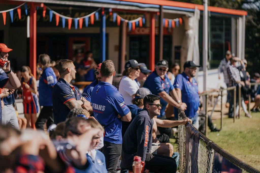 Hepburn Burra's Members watching the game