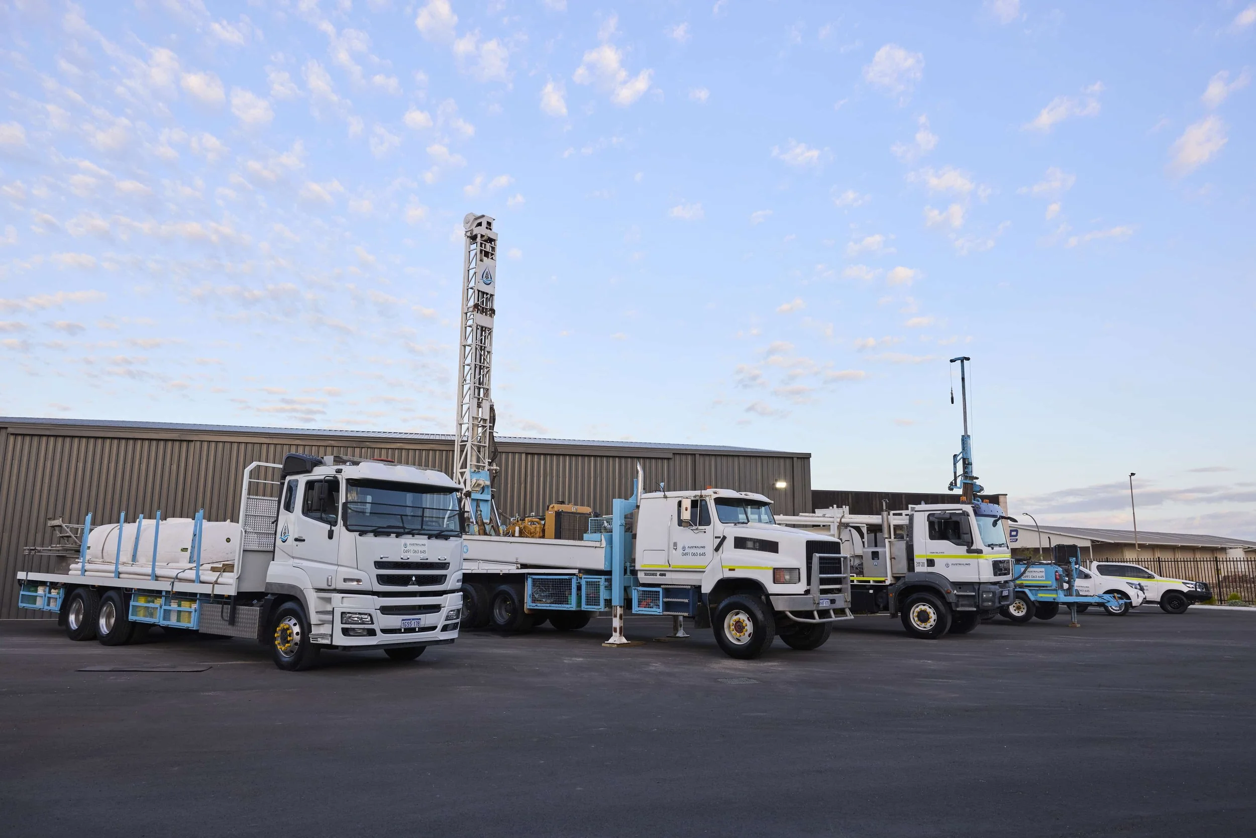 Australind WBC support trucks for drilling