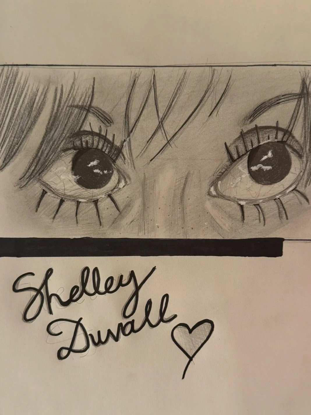 Drawing of Shelley's eyes by Sterling from South Carolina.