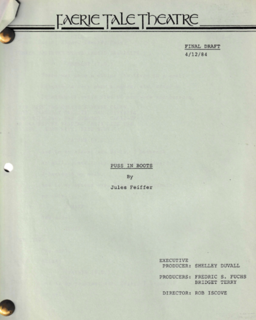 FTT Puss in Boots Script | September 1985