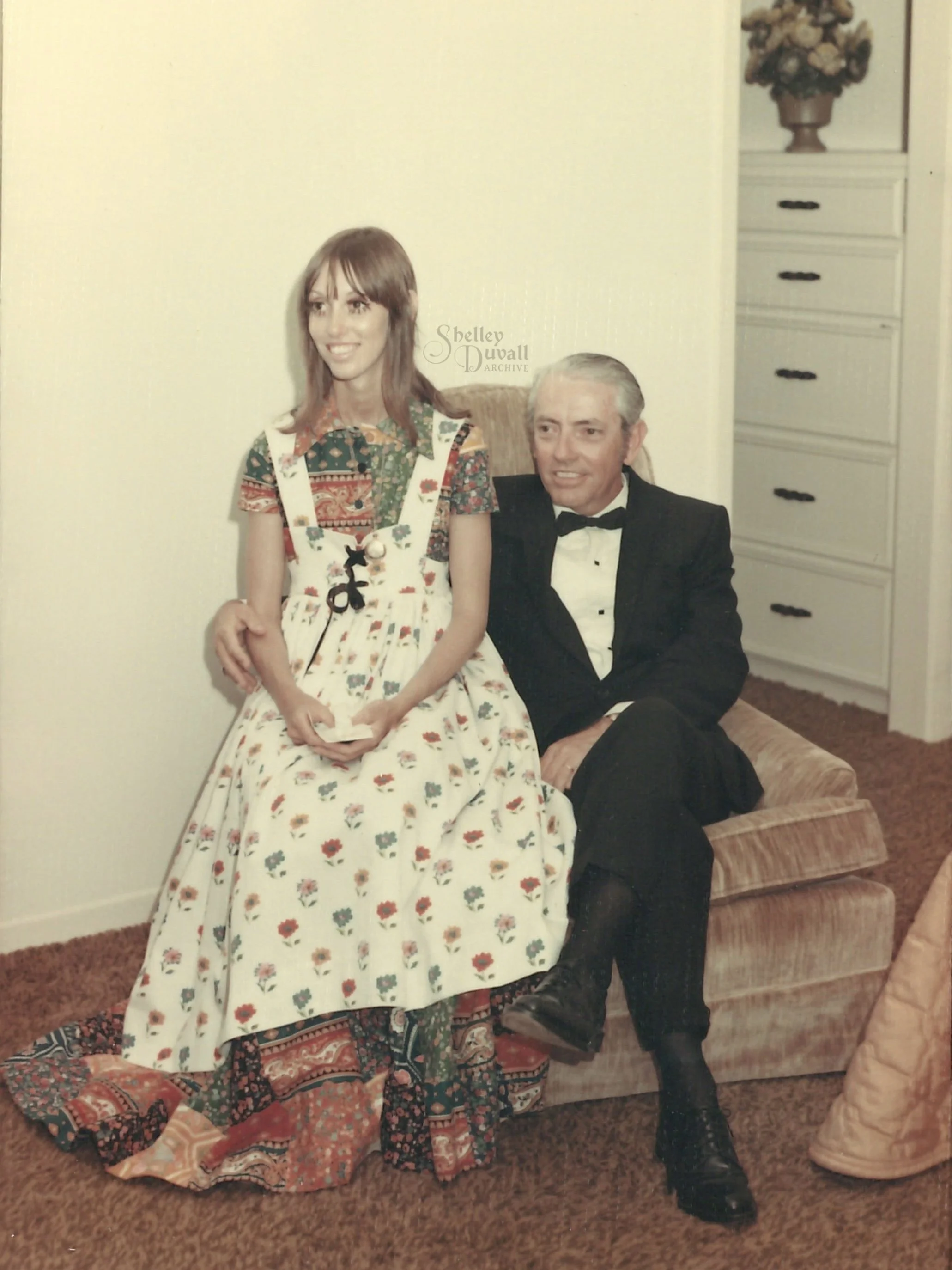 Shelley with her father, Robert Duvall, on her wedding day.