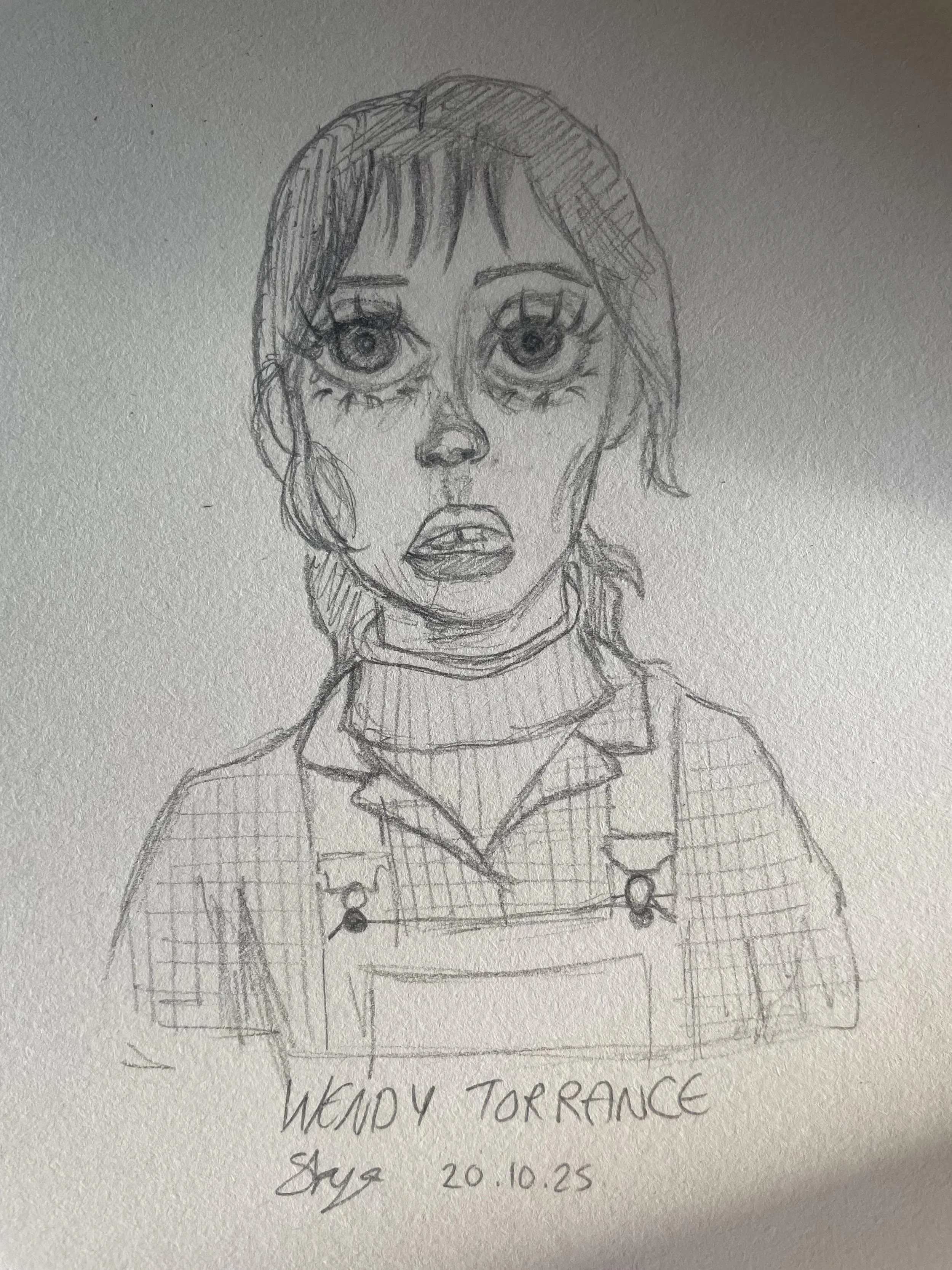 Wendy Torrance sketch submitted by Skye from Scotland.