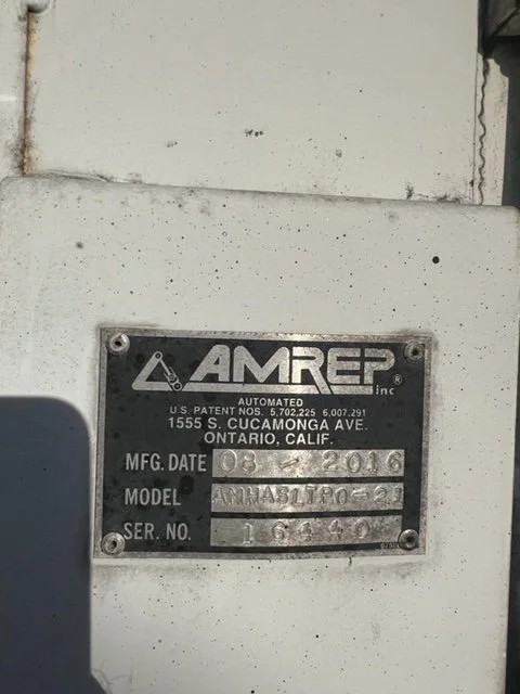 2016 Amrep Rear Discharge Trash Body