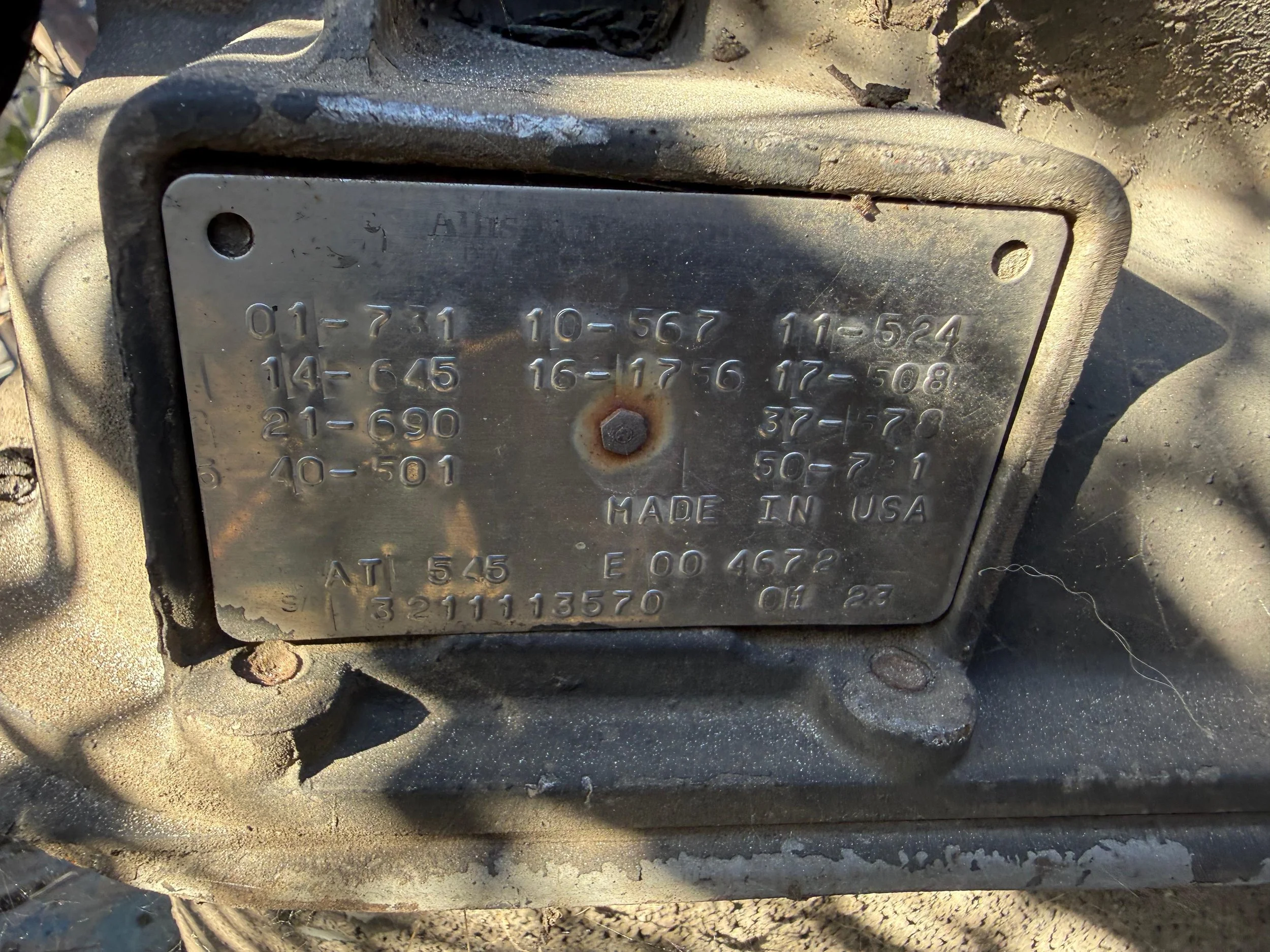 2001 Allision Transmission AT 545